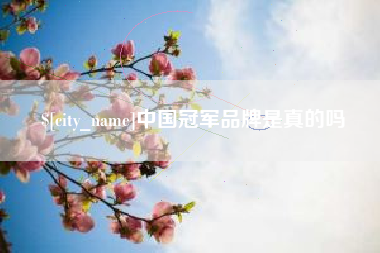 洛阳中国冠军品牌是真的吗