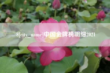 洛阳中国金牌榜明细2021
