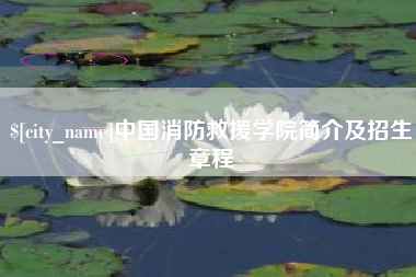 洛阳中国消防救援学院简介及招生章程