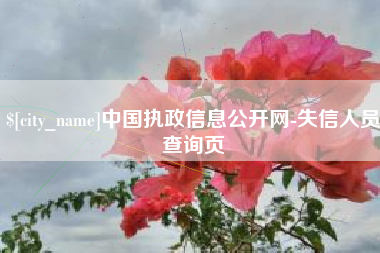 洛阳中国执政信息公开网-失信人员查询页