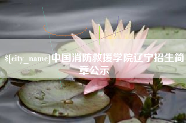洛阳中国消防救援学院辽宁招生简章公示