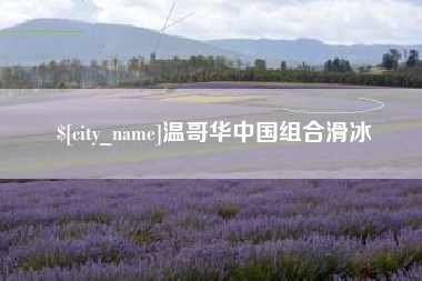 洛阳温哥华中国组合滑冰