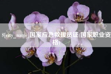 洛阳国家应急救援员证(国家职业资格)