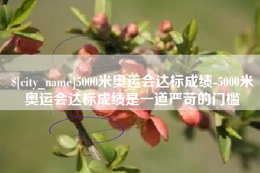 洛阳5000米奥运会达标成绩-5000米奥运会达标成绩是一道严苛的门槛