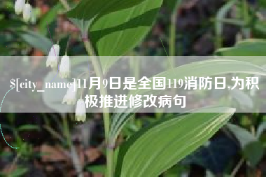 洛阳11月9日是全国119消防日,为积极推进修改病句
