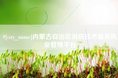 洛阳内蒙古自治区消防技术服务执业管理平台