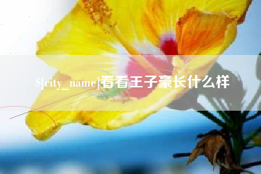 洛阳看看王子豪长什么样