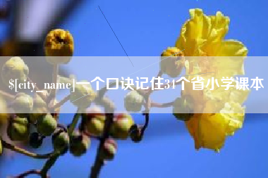 洛阳一个口诀记住34个省小学课本