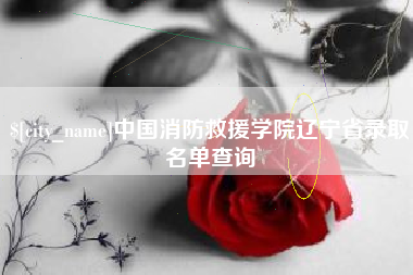 洛阳中国消防救援学院辽宁省录取名单查询