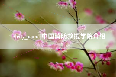 洛阳中国消防救援学院介绍