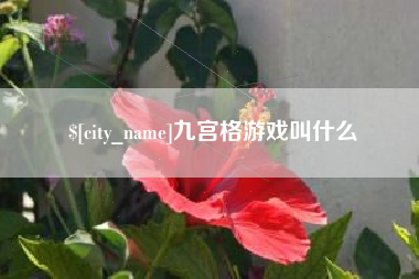 洛阳九宫格游戏叫什么