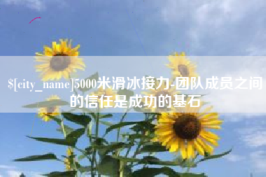 洛阳5000米滑冰接力-团队成员之间的信任是成功的基石