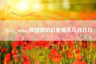 洛阳我国消防日是哪天几月几日