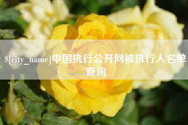 洛阳中国执行公开网被执行人名单查询