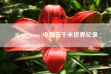 洛阳中国五千米世界纪录
