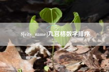 洛阳九宫格数字排序