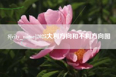 洛阳2025大利方向和不利方向图