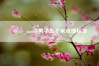 洛阳男子五千米成绩标准