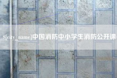 洛阳中国消防中小学生消防公开课