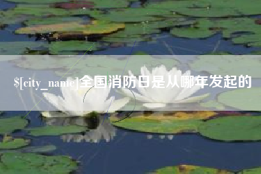 洛阳全国消防日是从哪年发起的