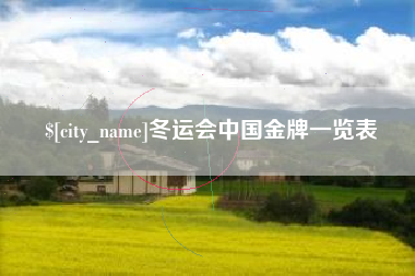 洛阳冬运会中国金牌一览表