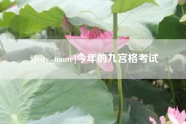 洛阳今年的九宫格考试