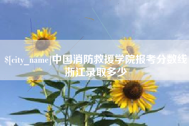 洛阳中国消防救援学院报考分数线浙江录取多少