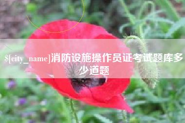 洛阳消防设施操作员证考试题库多少道题