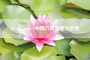 洛阳中国六块金牌分别是