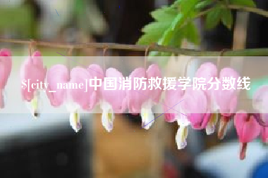 洛阳中国消防救援学院分数线